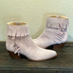 Fringed Western Booties